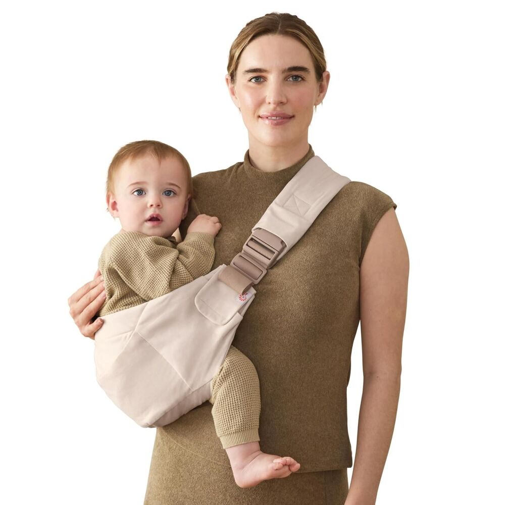 Ergobaby Upsie Sling Carrier Natural Beige 17-45 lbs Open Box